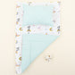 Double Sided Changing Pad and Pillow - Su Yeşili Muslin - Balerin