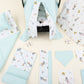 11 Piece - Newborn Sets - Double Sided - Seasonal - Su Yeşili Muslin - Balerin