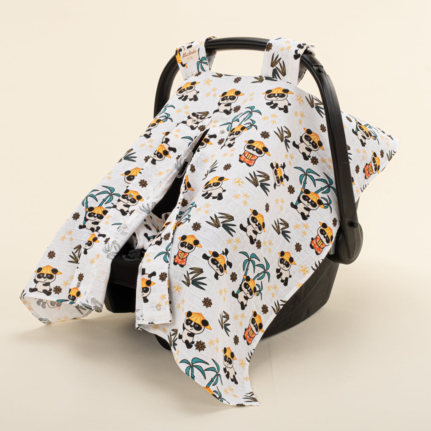 Stroller Cover Set - Single Side - Tropikal Panda