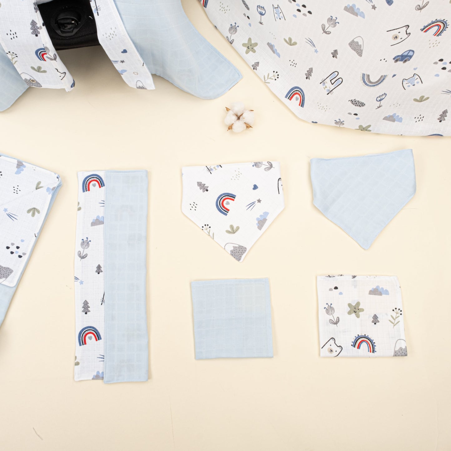 11 Piece - Newborn Sets - Double Sided - Seasonal - Mavi Muslin - Mavi Kedi