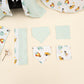 11 Piece - Newborn Sets - Double Sided - Seasonal - Su Yeşili Muslin - Süper Kahramanlar