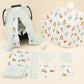 9 Piece - Newborn Sets - Double Sided - Seasonal - Su Yeşili Muslin - Süper Kahramanlar