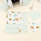 9 Piece - Newborn Sets - Double Sided - Seasonal - Su Yeşili Muslin - Süper Kahramanlar