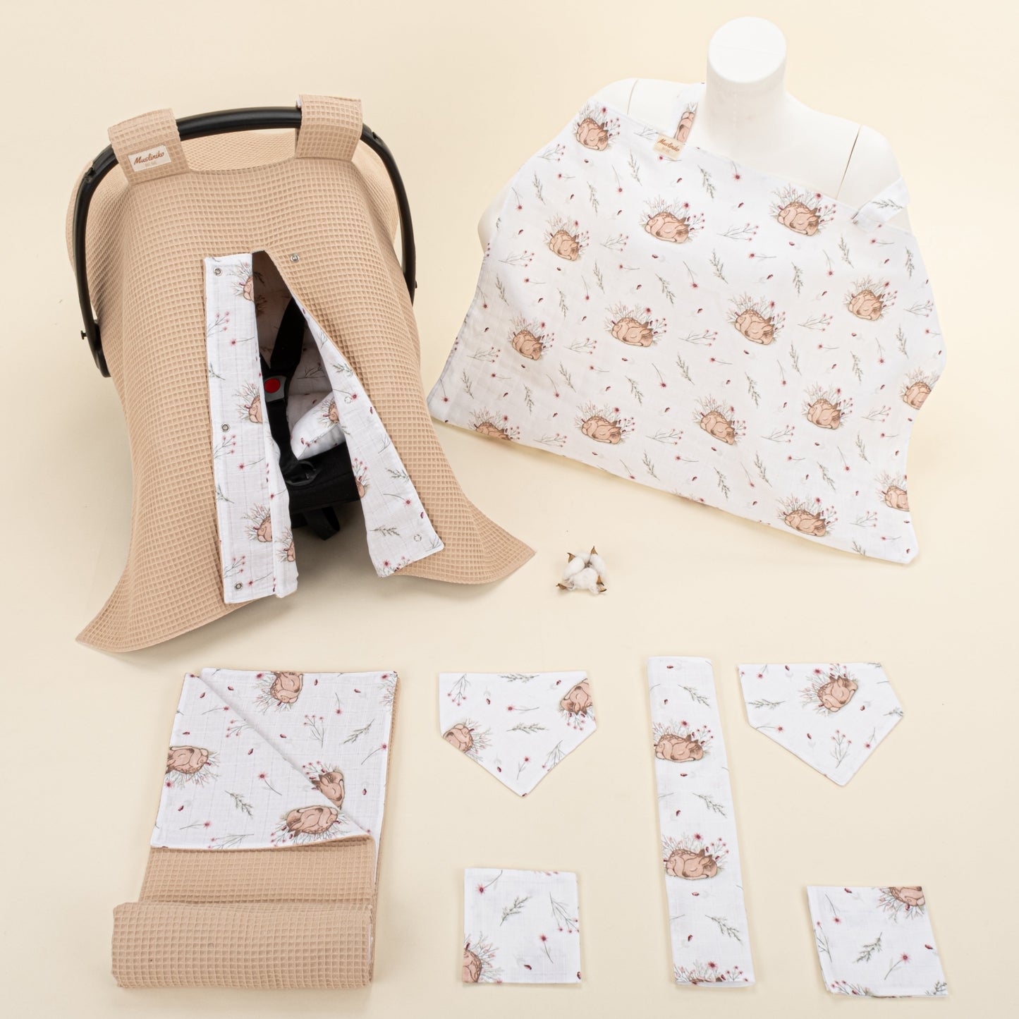 9 Piece - Newborn Sets - Double Sided - Winter - Kumsal Beji Petek - Uykucu Ceylan