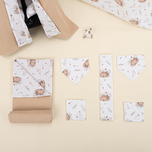 9 Piece - Newborn Sets - Double Sided - Winter - Kumsal Beji Petek - Uykucu Ceylan