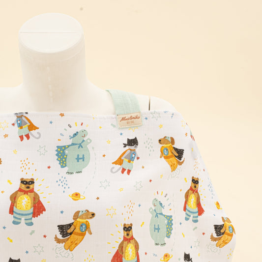 Breastfeeding Bib - Süper Kahramanlar