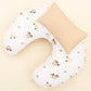 Double Sided Breastfeeding Pillow - Bej Petek - Kahverengi Arabalar