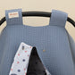 Stroller Cover Set - Double Side - İndigo Petek - Mavi Gemili