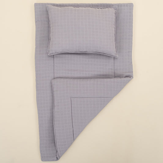 Double Sided Changing Pad and Pillow - Gri Müslin