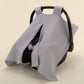 Stroller Cover Set - Single Side - Gri Müslin