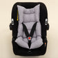 Stroller Cover Set - Single Side - Gri Müslin