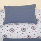 Double Sided Changing Pad and Pillow - İndigo Muslin - Mavi Gemili