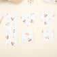 11 Piece - Newborn Sets - Double Sided - Winter - Bej Petek - Kahverengi Arabalar