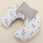 Double Sided Breastfeeding Pillow - Gri Saten - Kaplan