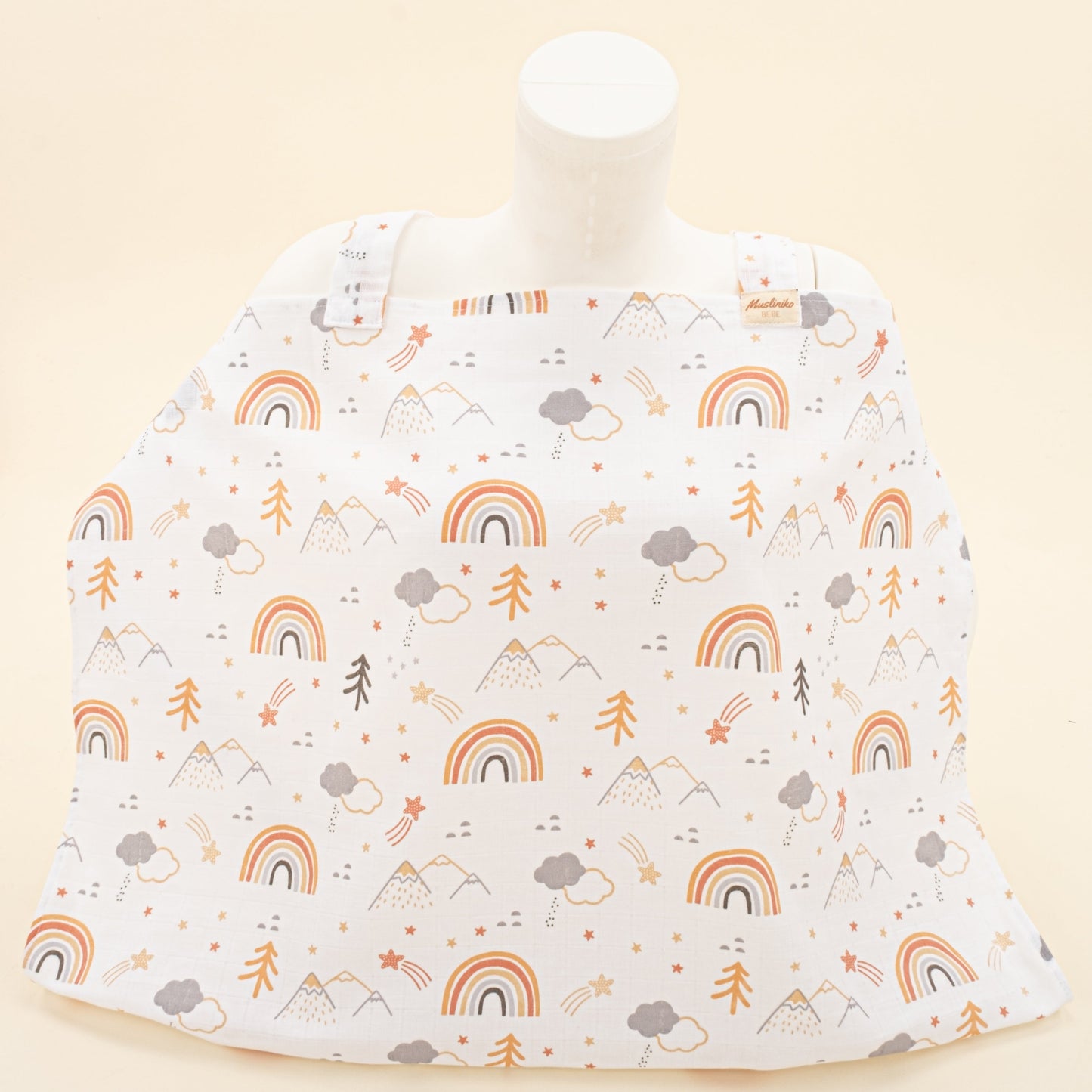 Breastfeeding Bib - Turuncu Kuyruklu Yıldız