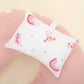 Double Sided Breastfeeding Pillow - Pudra Muslin - Pembe Gökkuşağı