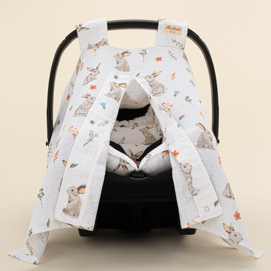 Stroller Cover Set - Single Side - Kahverengi Tavşan