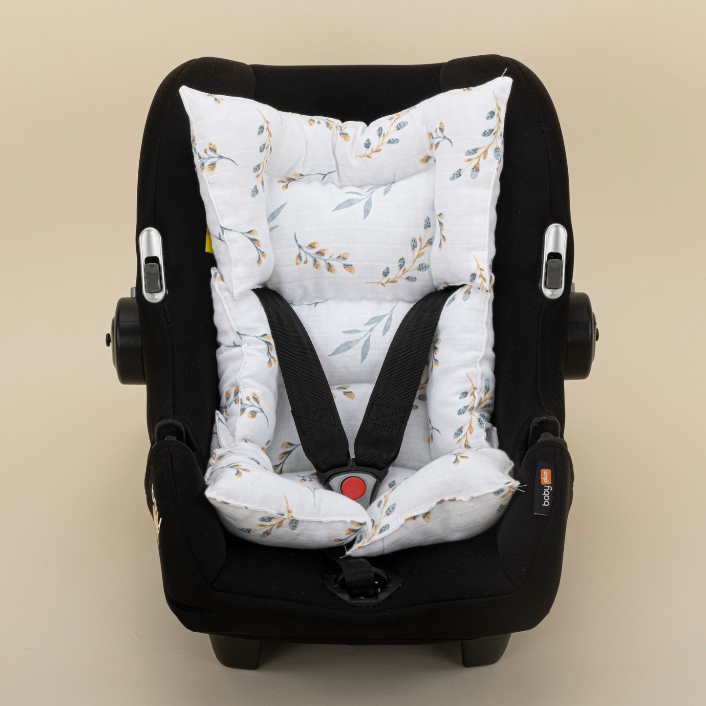 Stroller Cover Set - Double Side - Yeşil Petek - Yapraklar