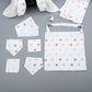 9 Piece - Newborn Sets - Double Sided - Winter - Krem Waffle - Puantiyeli