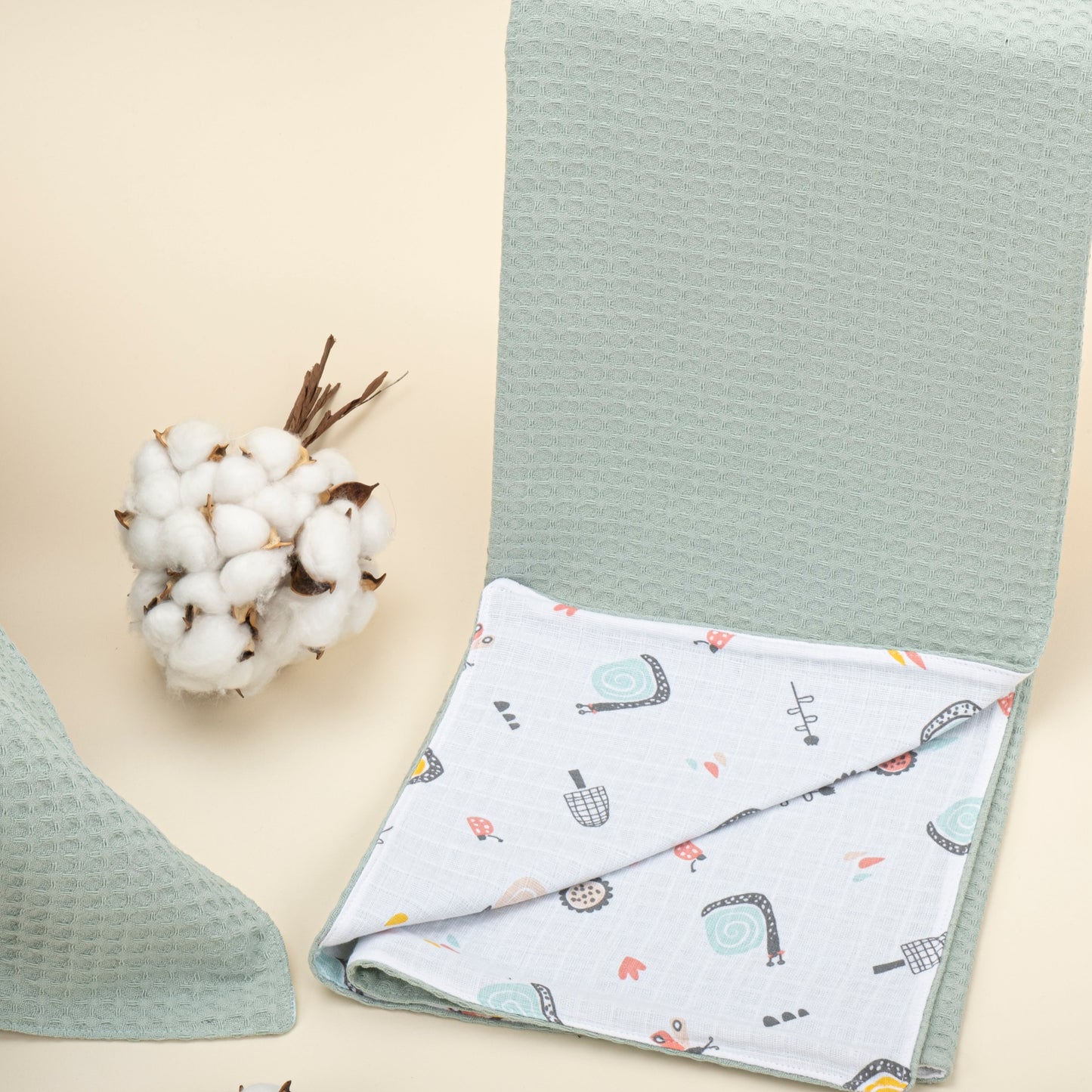 9 Piece - Newborn Sets - Double Sided - Winter - Yeşil Petek - Salyangoz