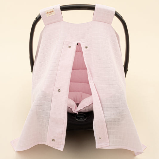 Stroller Cover Set - Single Side - Bebe Pembe Muslin