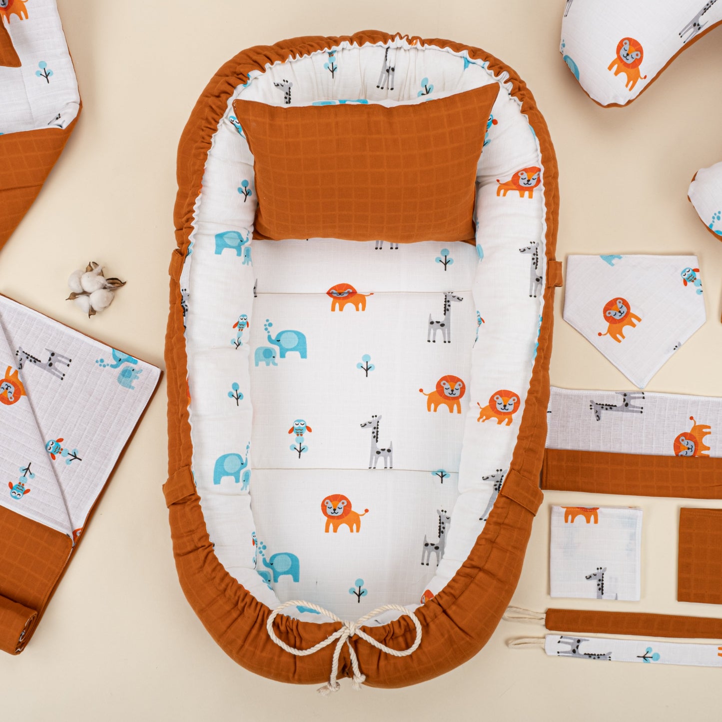 18 Piece Full Set - Double Sided - Kiremit Muslin - Fil