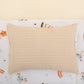 Double Sided Changing Pad and Pillow - Sütlü Kahve Örgü - Turuncu Gökkuşağı