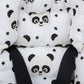 Stroller Cover Set - Double Side  - Krem Muslin - Panda