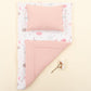 Double Sided Changing Pad and Pillow - Pudra Muslin - Pembe Bulut