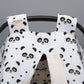 Stroller Cover Set - Double Side  - Krem Muslin - Panda