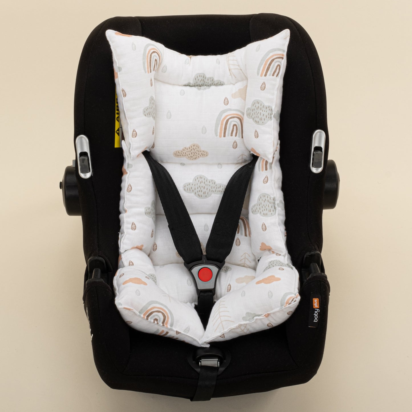 Stroller Cover Set - Double Side - Somon Örgü - Yeşil Gökkuşağı