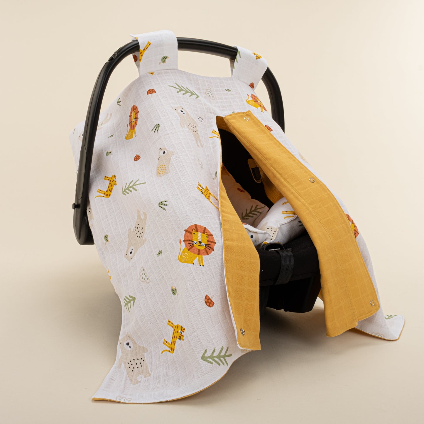 Stroller Cover Set - Double Side - Hardal Muslin - Aslan