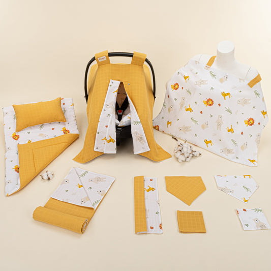 11 Piece - Newborn Sets - Double Sided - Seasonal - Hardal Muslin - Aslan