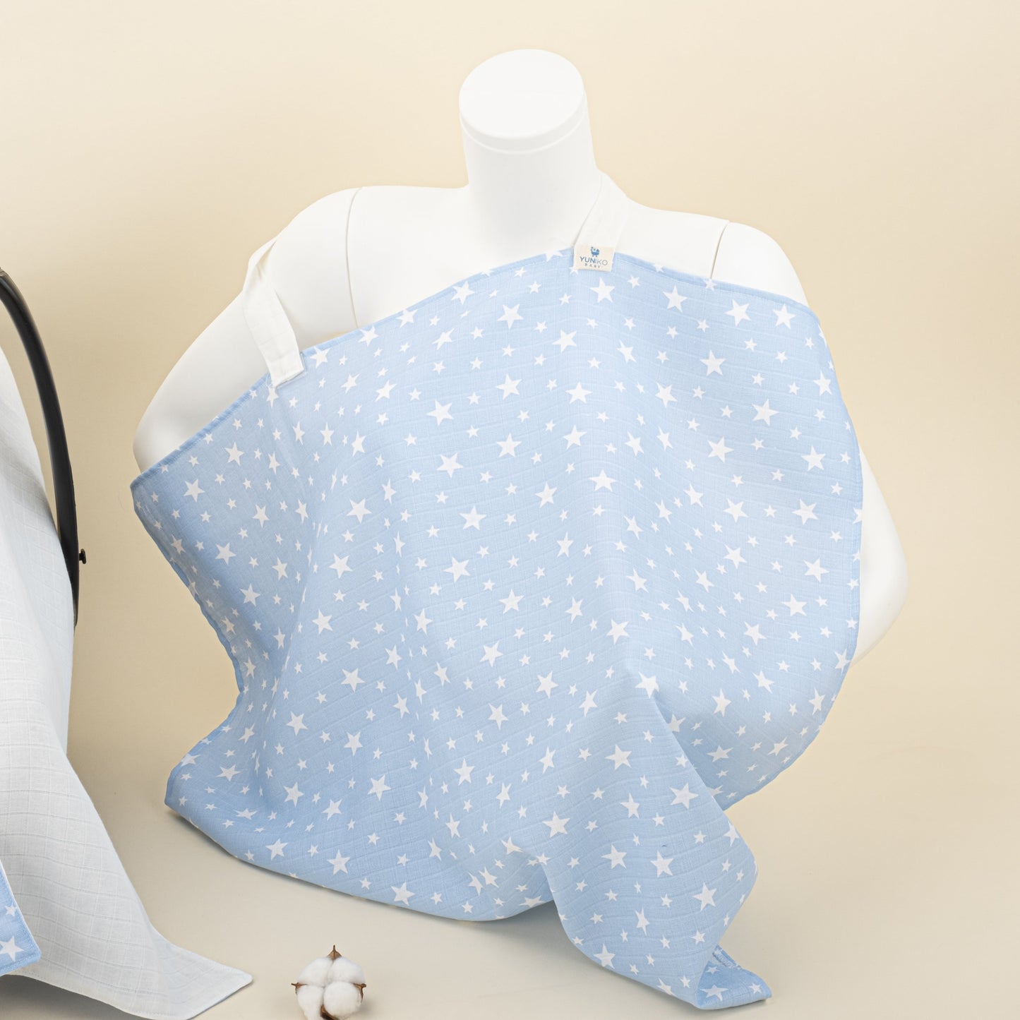 11 Piece - Newborn Sets - Double Sided - Seasonal - Krem Muslin - Mavi Minik Yıldızlar