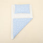 Double Sided Changing Pad and Pillow - Krem Muslin - Mavi Minik Yıldızlar