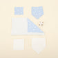 11 Piece - Newborn Sets - Double Sided - Seasonal - Krem Muslin - Mavi Minik Yıldızlar