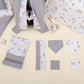 11 Piece - Newborn Sets - Double Sided - Seasonal - Gri Muslin - Pastel Gökkuşağı