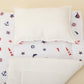 Double Sided Changing Pad and Pillow - Krem Muslin - Bahriyeli