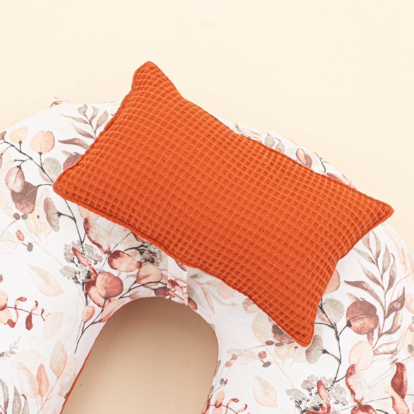 Double Sided Breastfeeding Pillow - Kiremit Petek - Sonbahar Yaprakları