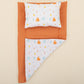 Double Sided Changing Pad and Pillow - Turuncu Petek - Ahtapot