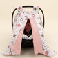 Stroller Cover Set - Double Side - Pembe Petek - Pembe Ayıcıklar