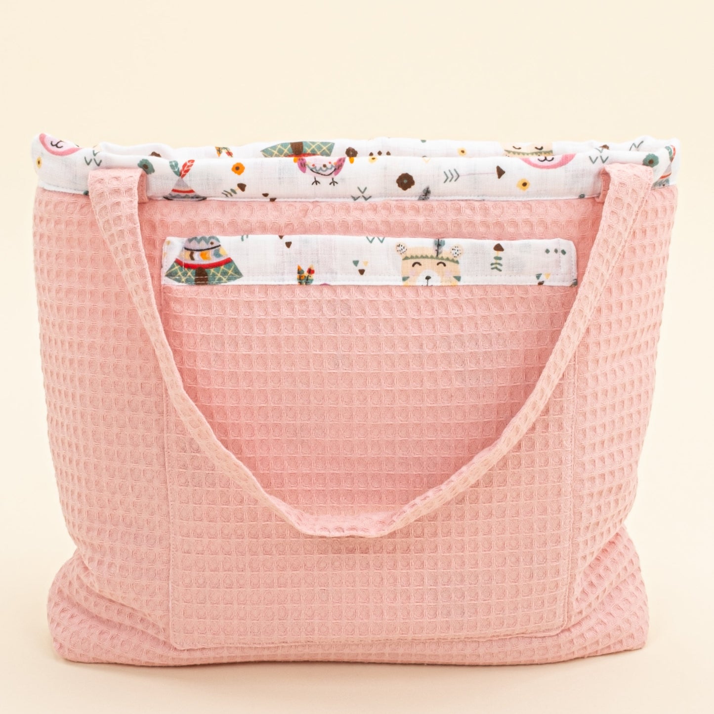 Baby Care Bag - Pembe Petek - Pembe Ayıcıklar