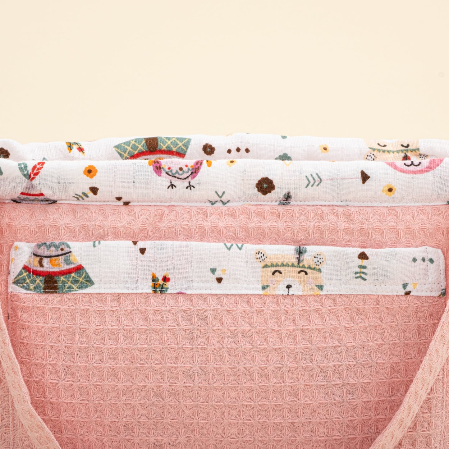 Baby Care Bag - Pembe Petek - Pembe Ayıcıklar