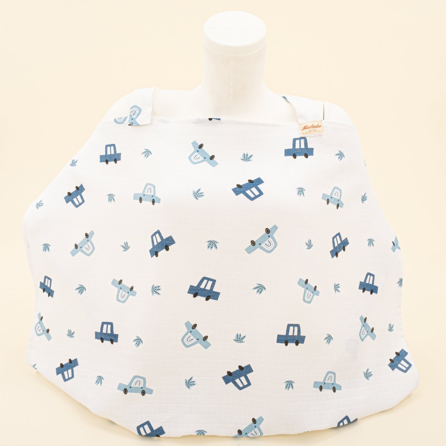 Breastfeeding Bib - Mavi Arabalar