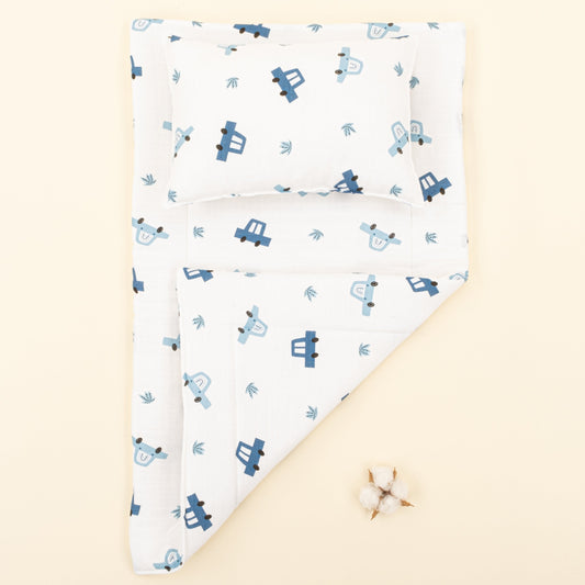 Double Sided Changing Pad and Pillow  - Mavi Arabalar