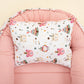 Babynest and Pillow - Çift Taraflı - Pembe Petek - Pembe Ayıcıklar