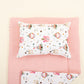 Double Sided Changing Pad and Pillow - Pembe Petek - Pembe Ayıcıklar