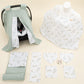 9 Piece - Newborn Sets - Double Sided - Winter - Mint Örgü - Yapraklar