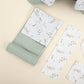 9 Piece - Newborn Sets - Double Sided - Winter - Mint Örgü - Yapraklar