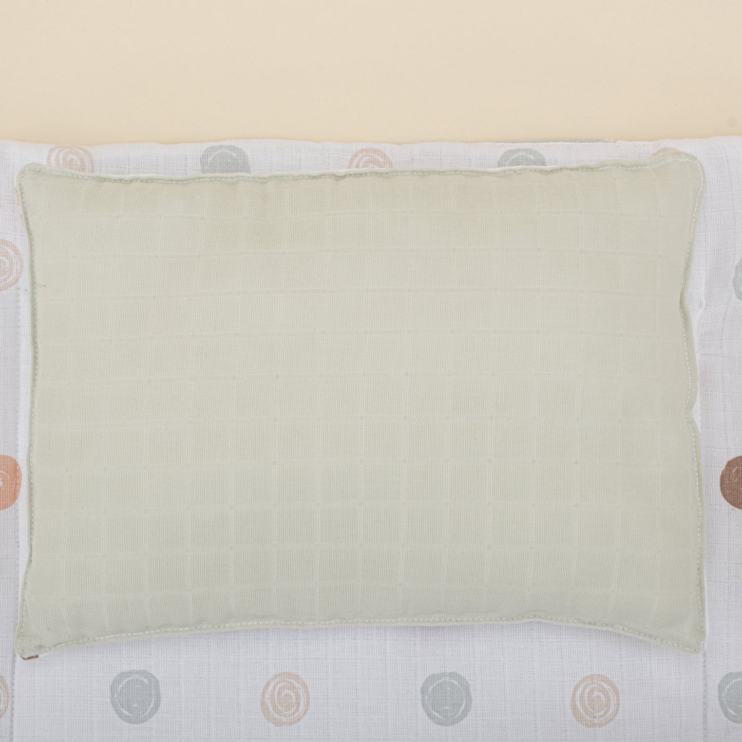 Double Sided Changing Pad and Pillow - Mint Muslin - Puantiye